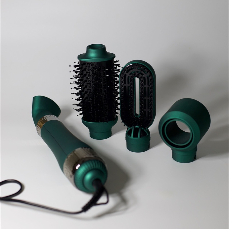 Фен-щетка для волос VGR V-493 4 в 1 зелёный фото