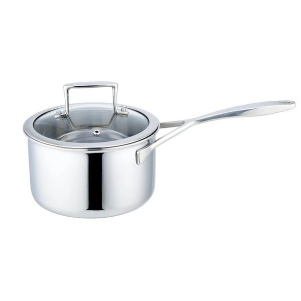 Зображення Ківш з кришкою 1.7л. BRAVIRA Concord Tri-Ply 16х9,5см. нержавіюча сталь
