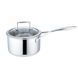 Ківш з кришкою 1.7л. BRAVIRA Concord Tri-Ply 16х9,5см. нержавіюча сталь