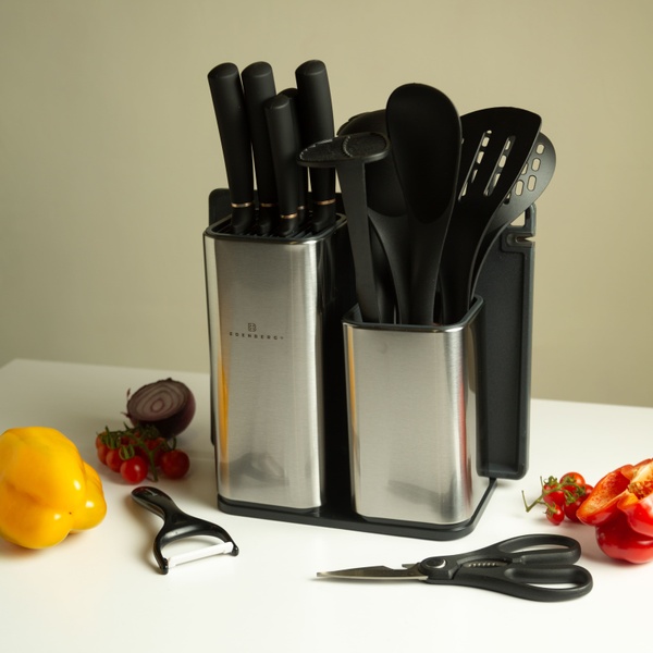 Зображення Набір ножів і кухонного приладдя з обробною дошкою EDENBERG EB - 3615