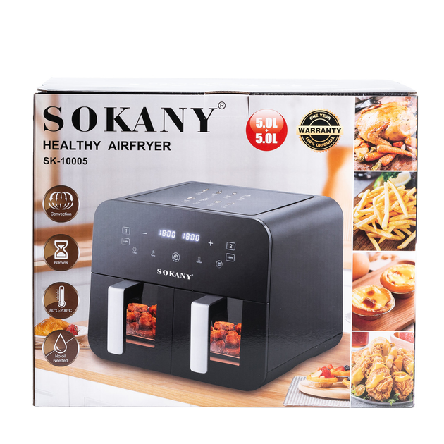 Мультипіч з двома відділеннями на 10л. SOKANY SK-10005