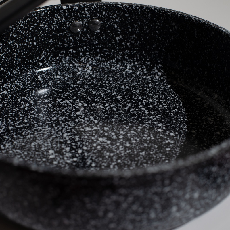 Глубокая сковорода EDENBERG EB - 3323 с антипригарным покрытием черная 24 см 3 литра фото