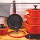 Набор посуды Edenberg EB-5647 с антипригарным мраморным покрытием 12 предметов красный 976 фото 1