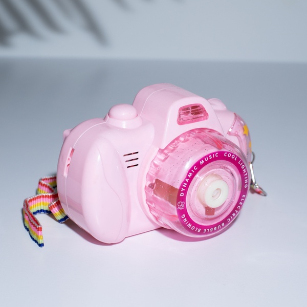 Детская игрушка Камера для мыльных пузырей розовая фото