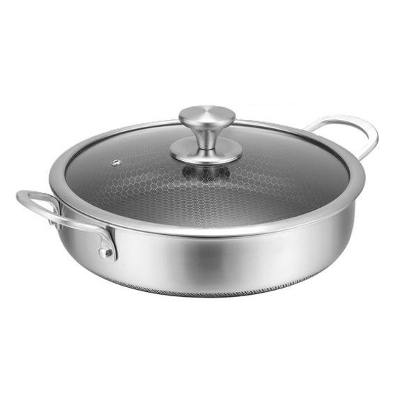 Зображення Сотейник Wok 4 л 28 см EDENBERG EB-13078 з нержавіючої сталі (соти)