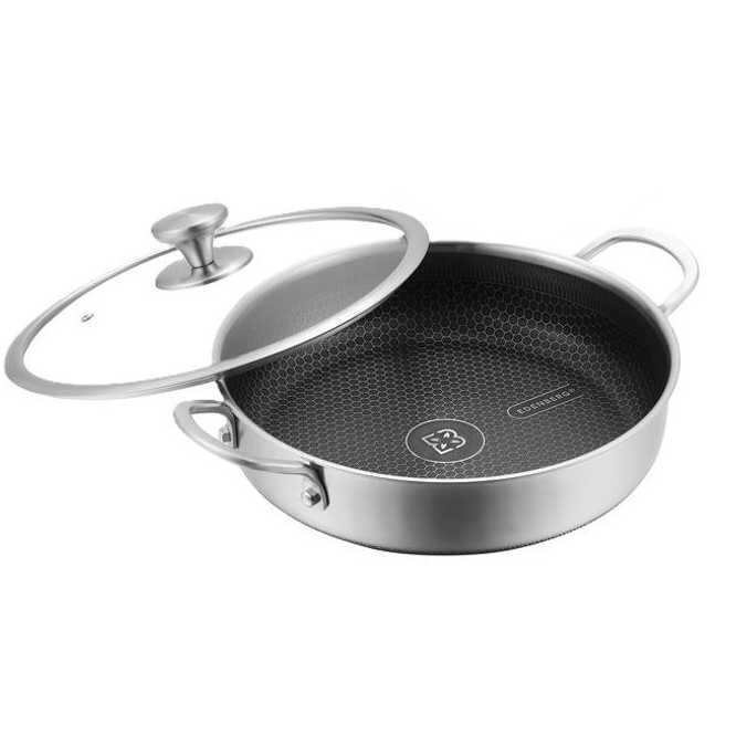 Зображення Сотейник Wok 4 л 28 см EDENBERG EB-13078 з нержавіючої сталі (соти)