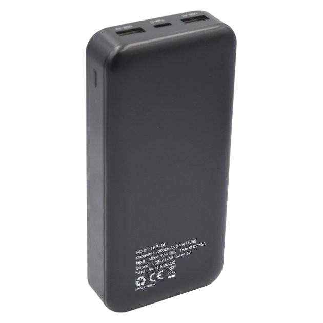 Внешний аккумулятор LKP-21 2xUSB LCD 10000 mAh фото