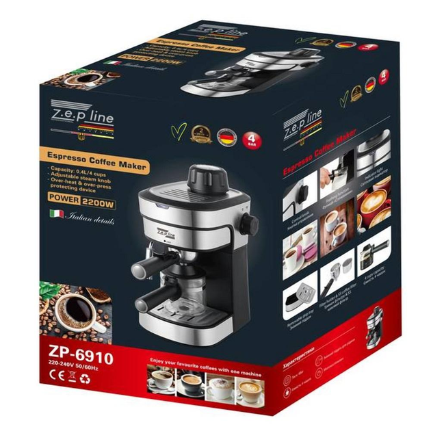 Зображення Кавоварка Еспресо Zepline ZP-6910 2200W